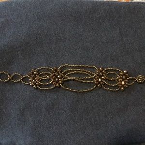 Brown beaded bracelet